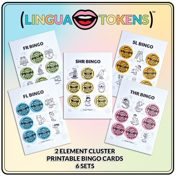 Lingua Tokens™ 2-Element Cluster BINGO Bundle