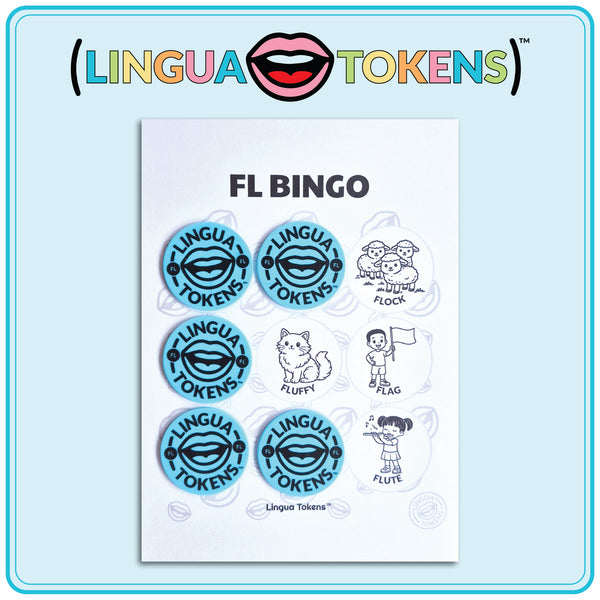 Lingua Tokens™ BINGO CARDS-FL