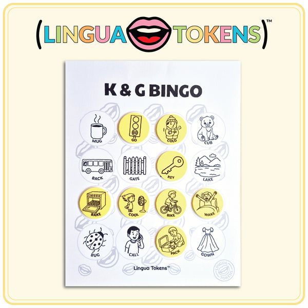 Lingua Tokens™ BINGO CARDS-K/G