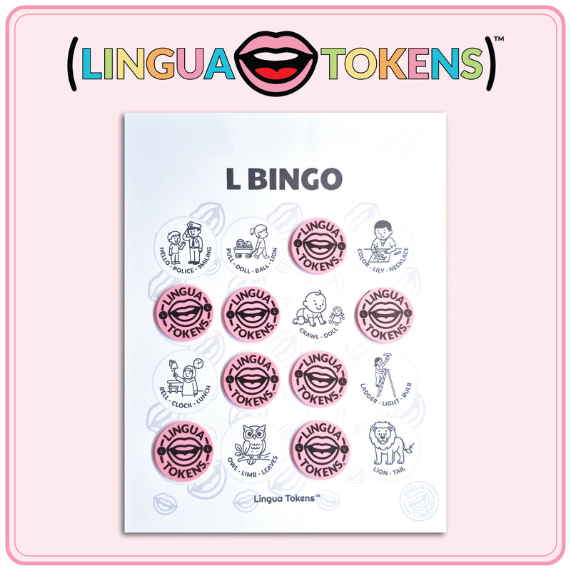 Lingua Tokens™ BINGO CARDS-L