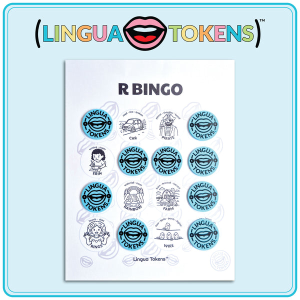Lingua Tokens™ BINGO CARDS-R