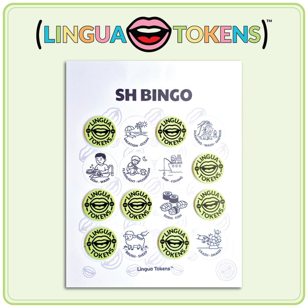 Lingua Tokens™ BINGO CARDS-SH