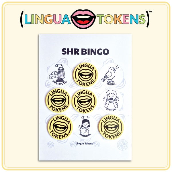 Lingua Tokens™ BINGO CARDS-SHR