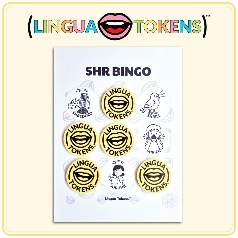 Lingua Tokens™ BINGO CARDS-SHR