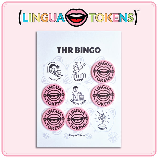 Lingua Tokens™ BINGO CARDS-THR