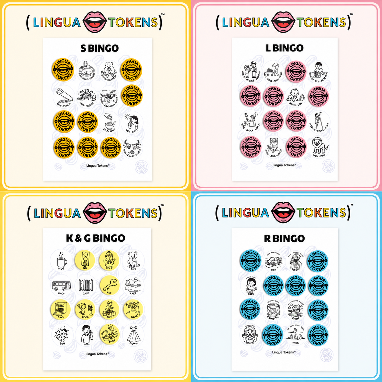 Lingua Tokens™ Clinic Essentials Bundle BINGO Bundle