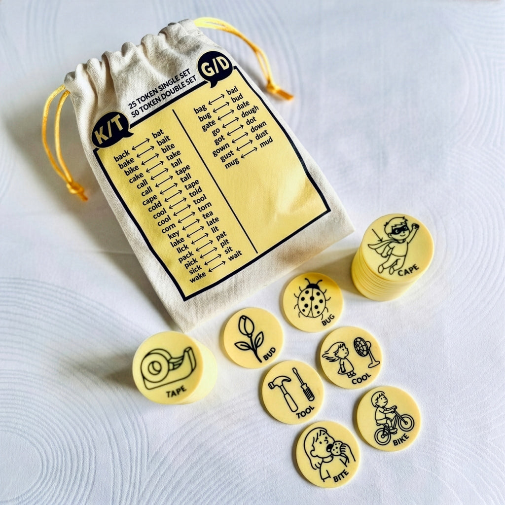 Lingua Tokens™ Fronting K/T/G/D Set
