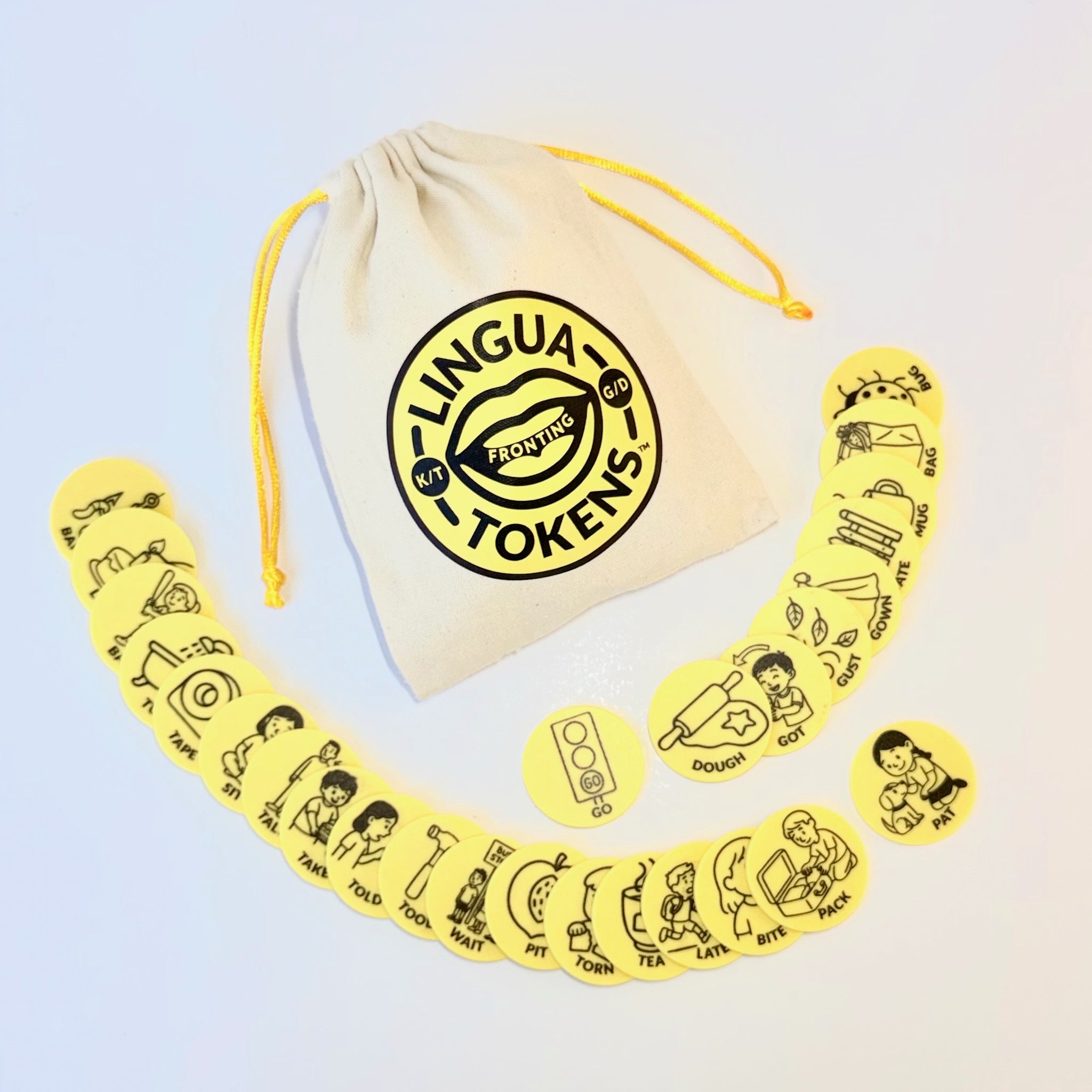 Lingua Tokens™ Fronting K/T/G/D Set
