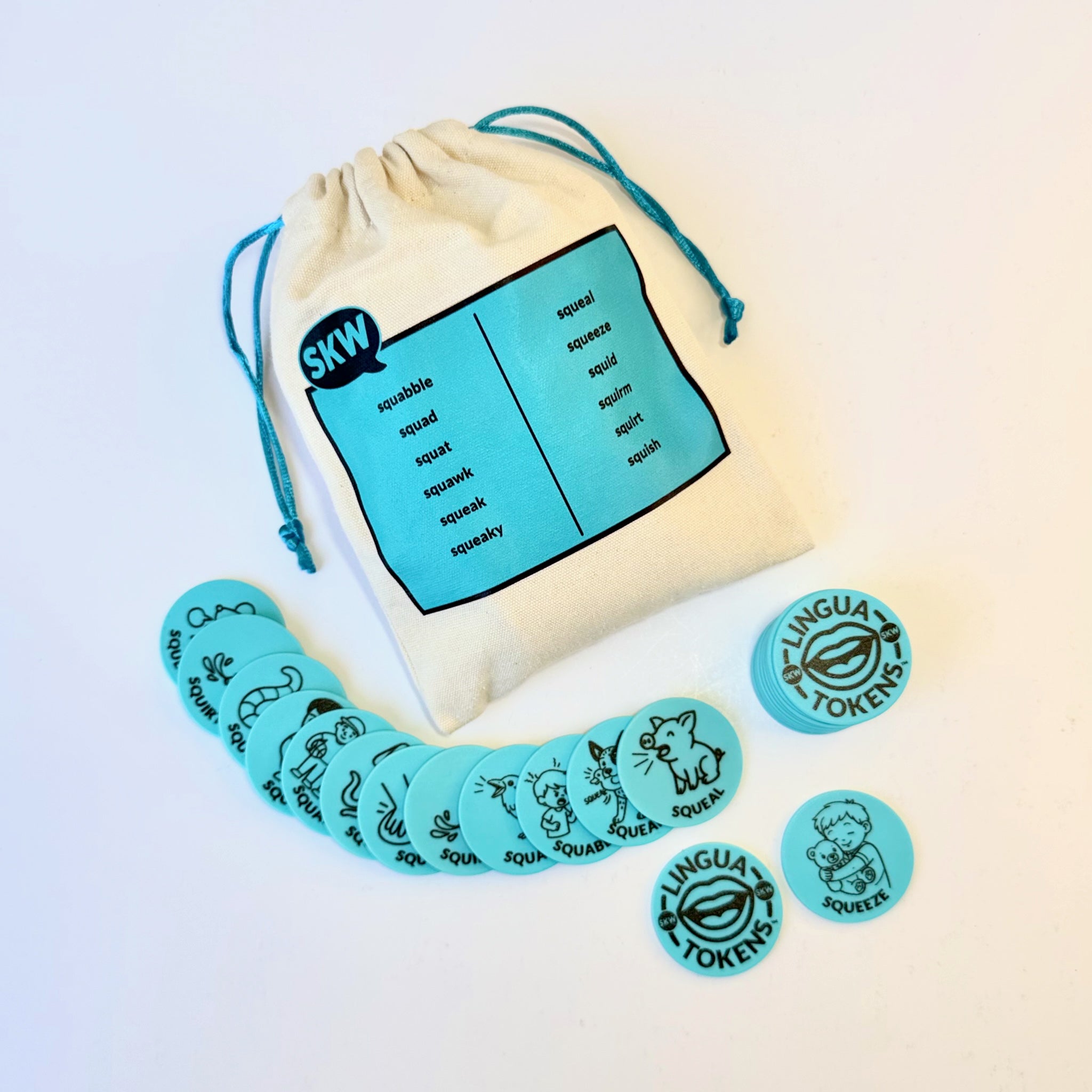 Lingua Tokens™ /skw/ Set